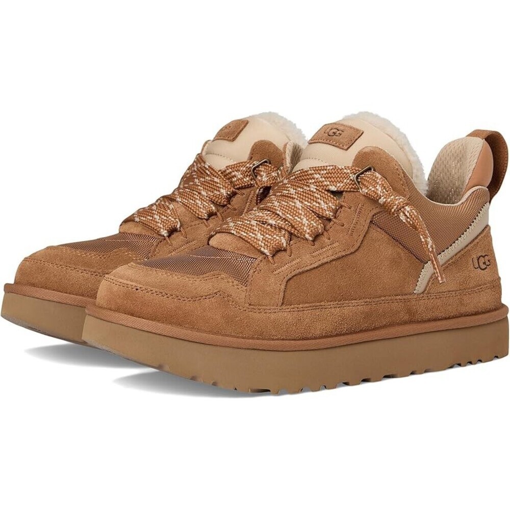UGG Lowmel 1170750-CHE Sneakers Men Chestnut Suede Wool Lined Casual Shoes GUG95